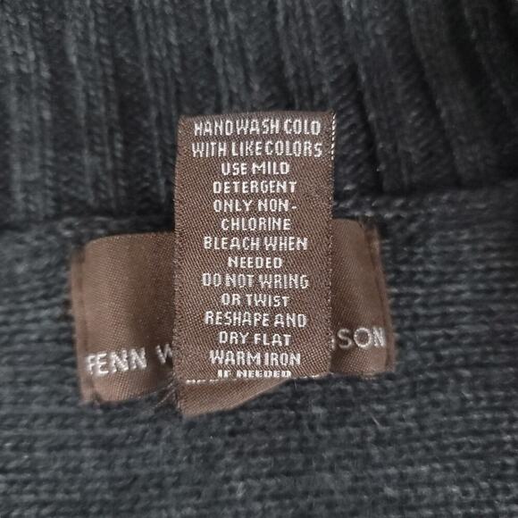 Fenn Wright Mason Sweater Wool Angora Rabbit Hair Blend Shrug Poncho Cardigan - Picture 10 of 11